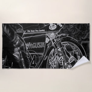 Motorcycle 1 btcn beach towel