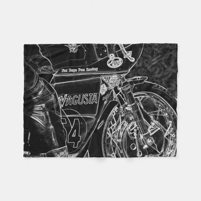 Motorcycle 1 fbcnm fleece blanket (Front (Horizontal))