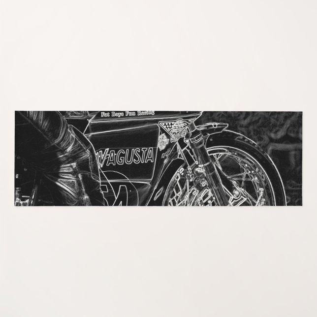 Motorcycle 1 ymcna yoga mat (Front (Horizontal))