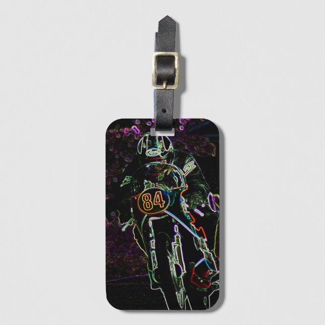 Motorcycle 2 bc lta luggage tag (Front Vertical)