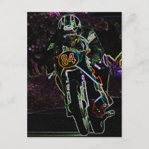 Motorcycle 2 pccna postcard