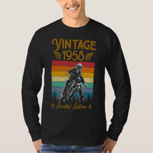 Motorcycle 64th Birthday Men Vintage 1958 Biker Mo T-Shirt