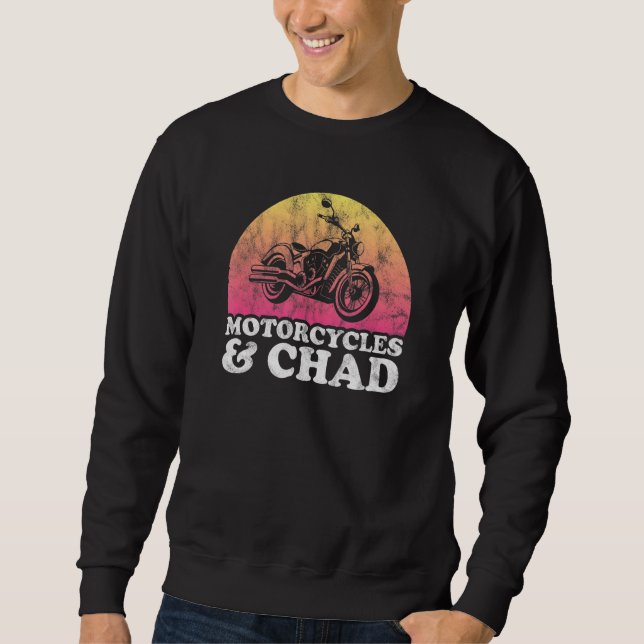 Motorcycle and Chad Motorcycles Sweatshirt (Front)