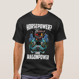 Motorcycle Asian Dragon Horsepower Bikers & Motorb T-Shirt
