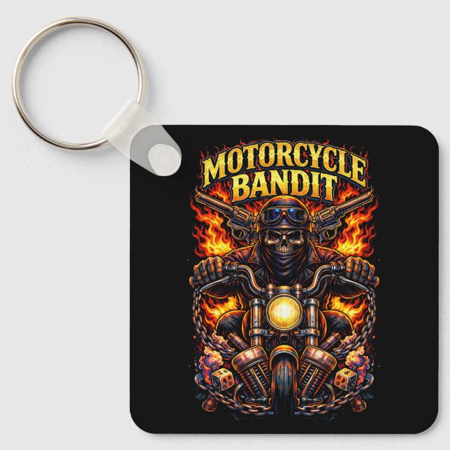 Motorcycle Bandit Key Ring (Front)