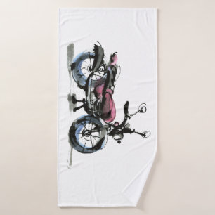Motorcycle Bath Towel
