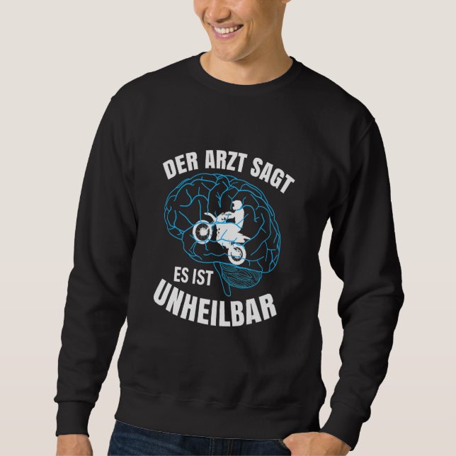 Motorcycle Biker Motocross Motorbiker Sweatshirt (Front)