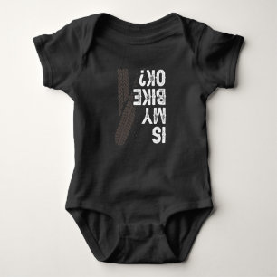 Motorcycle Biker Motorbike Rider Is My Bike OK? Baby Bodysuit