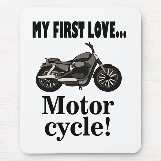 Motorcycle Biker Rider Motorcycle Mouse Pad (Front)