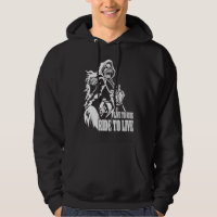 Motorcycle Biker Skeleton Skull Live To Ride Ride