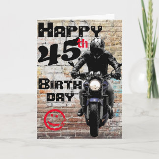 Motorcycle Birthday 45th Still Got It Custom Card