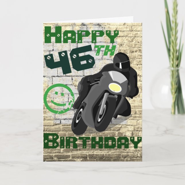 Motorcycle 'Birthday 46th Still Got It Card (Front)