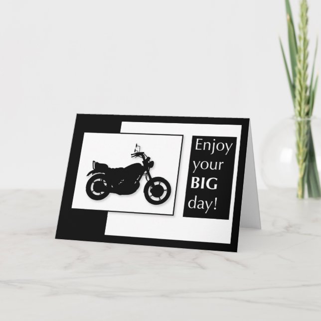 Motorcycle Birthday Card (Front)