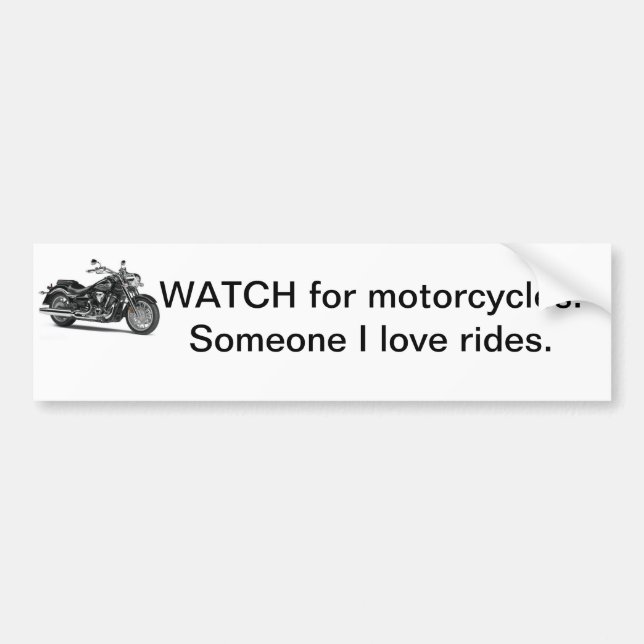 Motorcycle bumper sticker (Front)