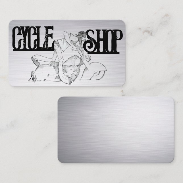  Motorcycle Business Card (Front/Back)