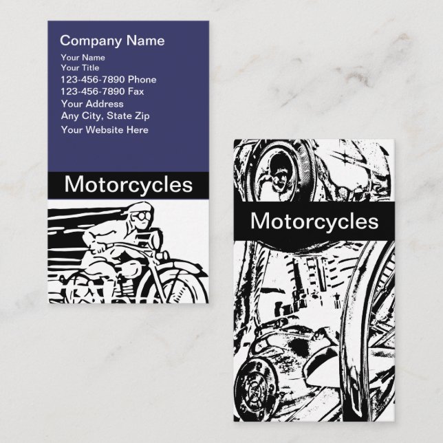 Motorcycle Business Cards (Front/Back)