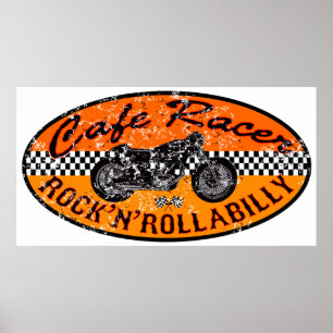 Motorcycle Cafe racer Poster