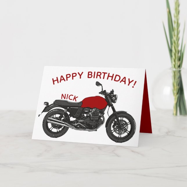 Motorcycle Card (Front)