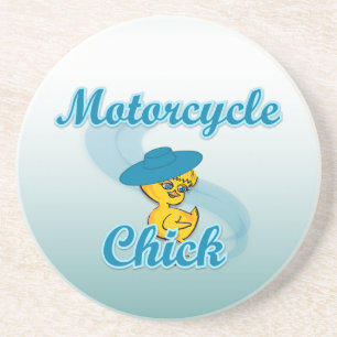 Motorcycle Chick #3 Coaster