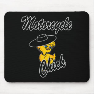 Motorcycle Chick #4 Mouse Pad