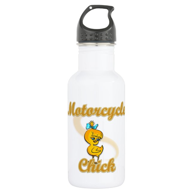 Motorcycle Chick 532 Ml Water Bottle (Front)