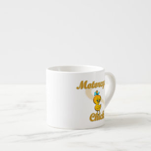 Motorcycle Chick Espresso Cup