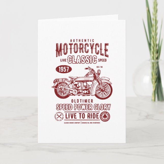 Motorcycle Classic Card (Front)