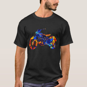 MOTORCYCLE COLORFUL MIX NEON PAINT  T-Shirt