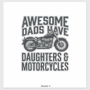 Motorcycle Dad Daughters Quote Vintage Vector Desi