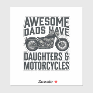 Motorcycle Dad Daughters Quote Vintage Vector Desi