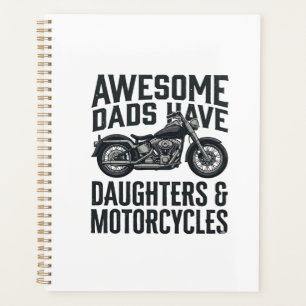 Motorcycle Dad Daughters Quote Vintage Vector Desi Planner