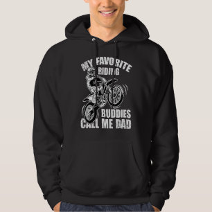 Motorcycle Dad Dirt Bike Motocross Riding Buddies Hoodie