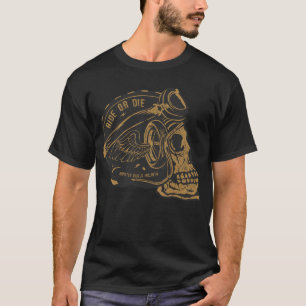 Motorcycle death_head_skull_helmet_ T-Shirt