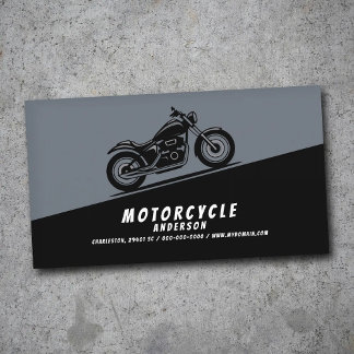 Motorcycle Diagonally Business Card