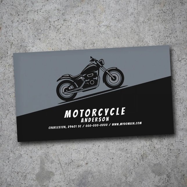 Motorcycle Diagonally Business Card (Motorcycle Diagonally Business Card)