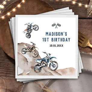 Motorcycle Dirt Bike Birthday Party Napkins