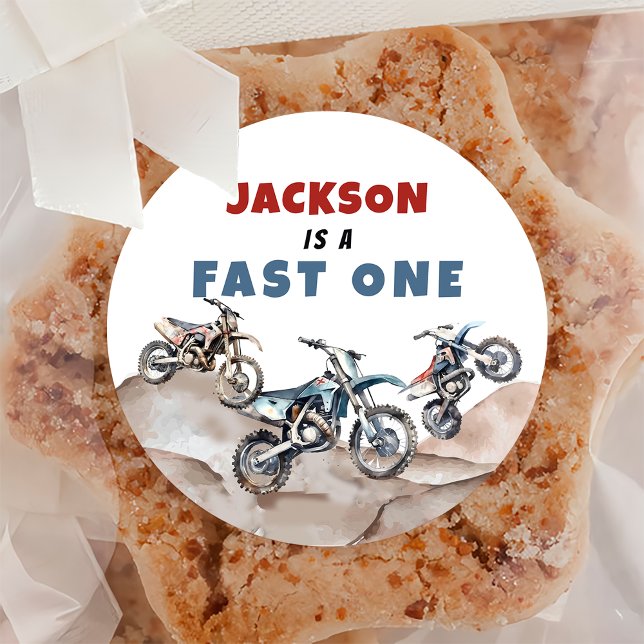 Motorcycle Dirt Bike Birthday Sticker (Creator Uploaded)