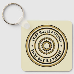 Motorcycle Distance Achievement Style Key Ring