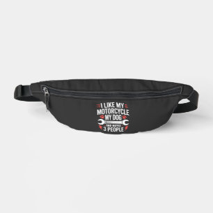 Motorcycle Dog Owner Humour Bum Bags