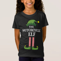Motorcycle Elf Matching Family Group Christmas Par