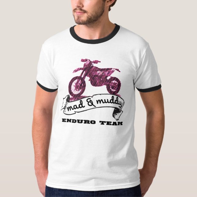 Motorcycle Enduro Mad & muddy T-Shirt (Front)