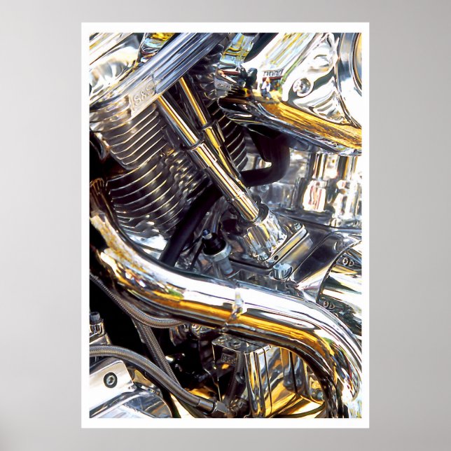 Motorcycle Engine, poster (Front)