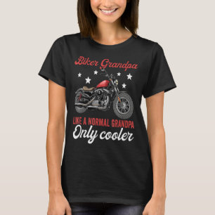 Motorcycle For Men Bike Riders Cool Biker Grandpa T-Shirt
