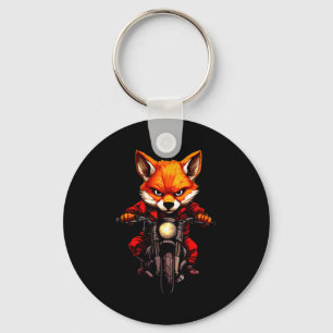 Motorcycle Foxes Key Ring
