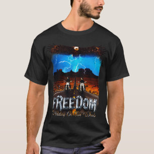 Motorcycle Freedom Vintage Classic Biker T-Shirt