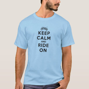 Motorcycle Gear Keep Calm and Ride On T-Shirt