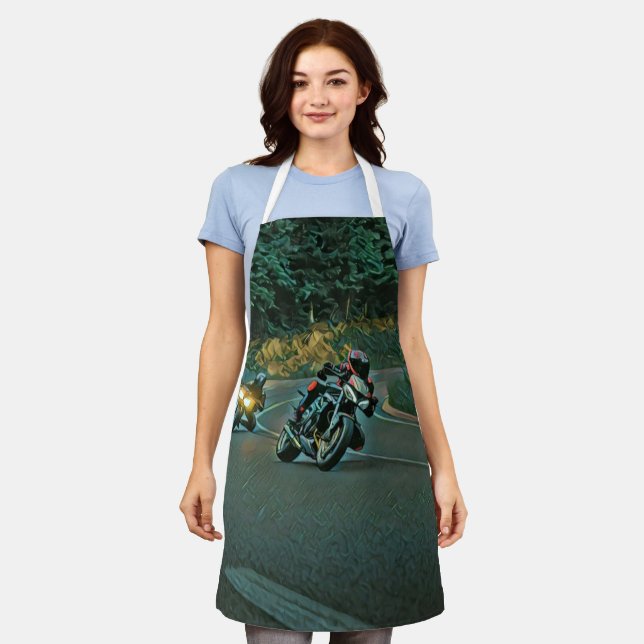Motorcycle gift apron (Worn)