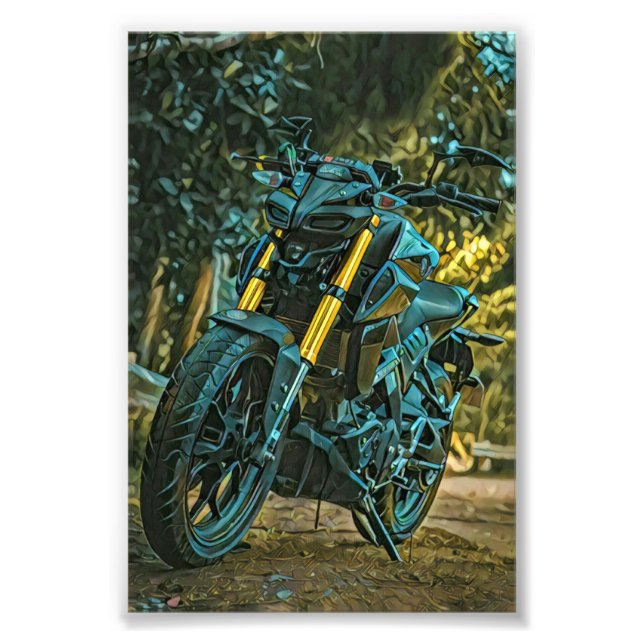 Motorcycle gift photo print (Front)