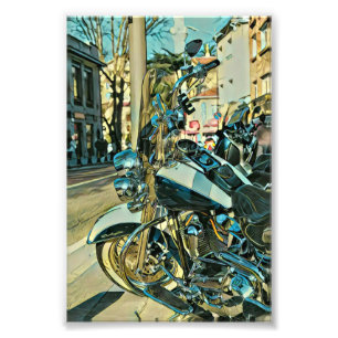 Motorcycle gift photo print