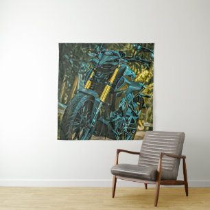 Motorcycle gift tapestry